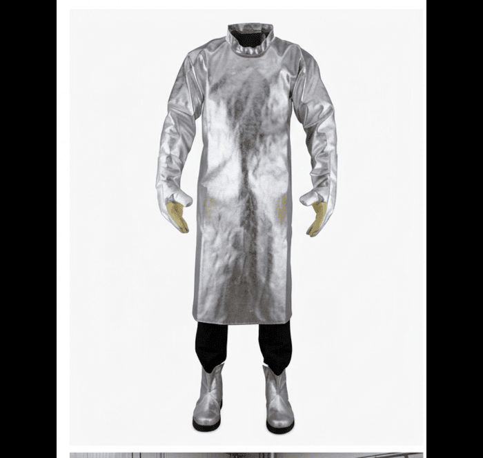 Hi-Care Aluminised Apron with Sleeves back open