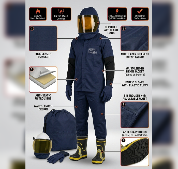 Hi-Care 40 Cal Arc Flash Suit