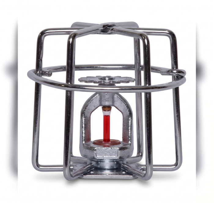 Chrome Hard Wired Sprinkler Guard Cage Protection