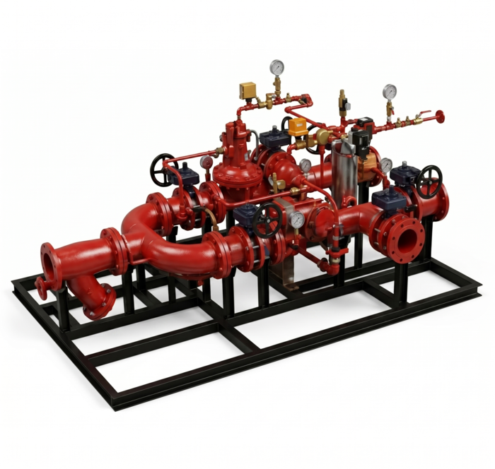 Custom Engineered Deluge Skid Fire Protection System
