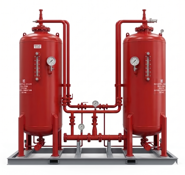 Custom Engineered Dual Bladder Tank Skid System