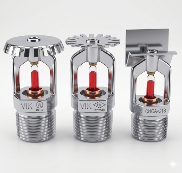 UL Listed K8 Fire Sprinkler Pendent Upright Sidewall