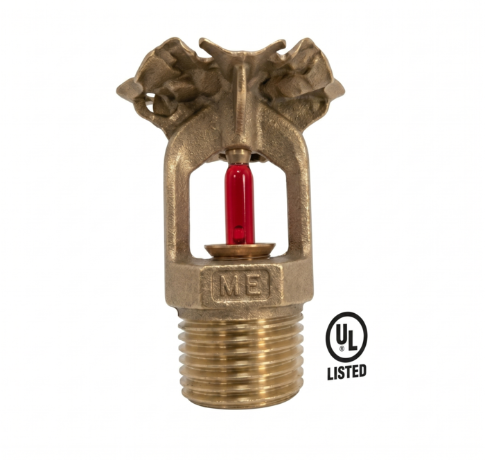Window Sprinkler Vertical Sidewall Brass Chrome