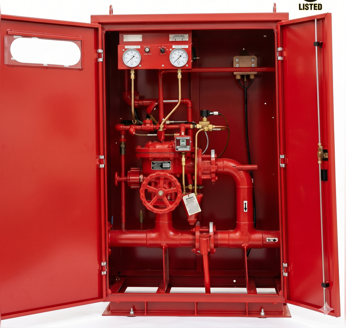 HD D-Pack Deluge Valve Skid Cabinet Package UL Listed