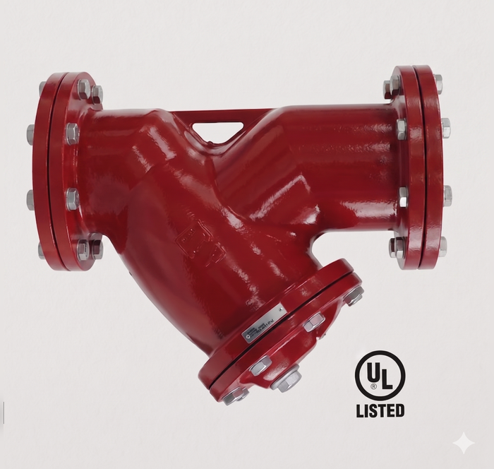 UL Listed Ductile Iron Y-Type Strainer 300 PSI