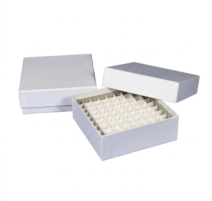 81-Well Cardboard Cryogenic Storage Box for 1.5ml-2.0ml Tubes