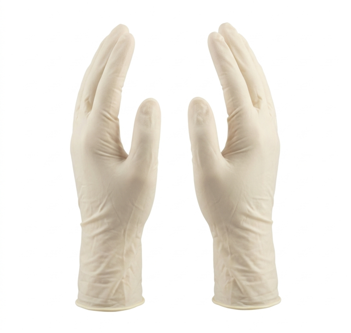BC-LM Latex Examination Gloves Powder Free Medium 10 Pack Case - Image 2
