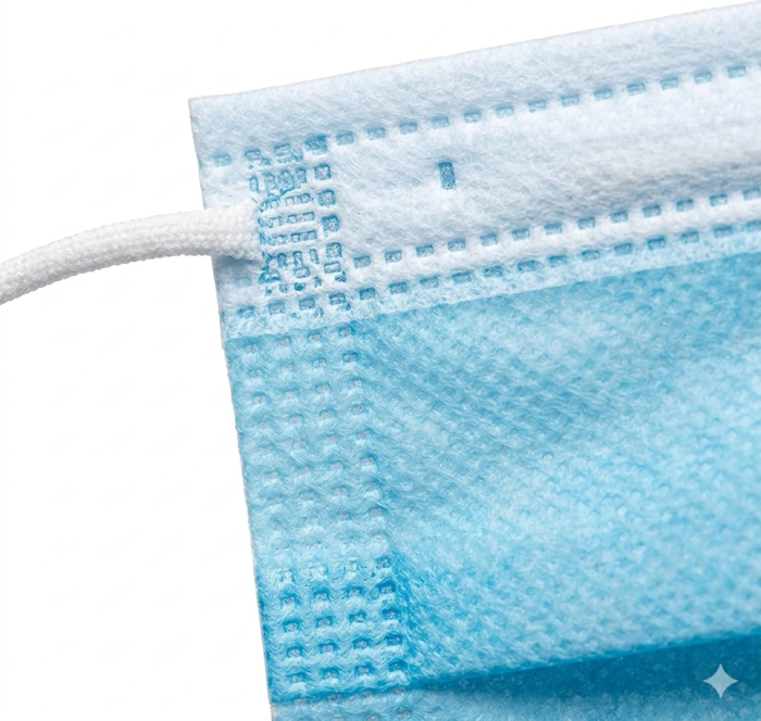 3 Ply Disposable Face Mask with Adjustable Nose Pin - 100 Pack - Image 3