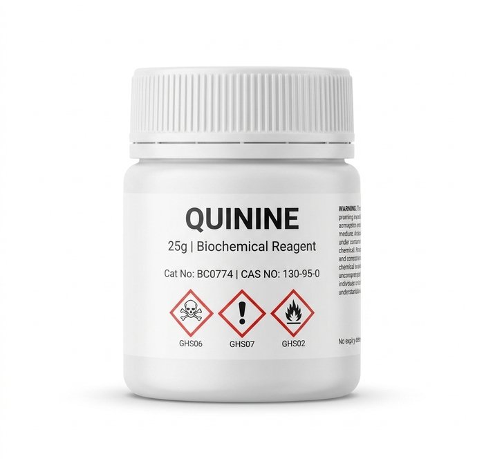 Quinine Powder CAS 130-95-0 Analytical Grade 25g