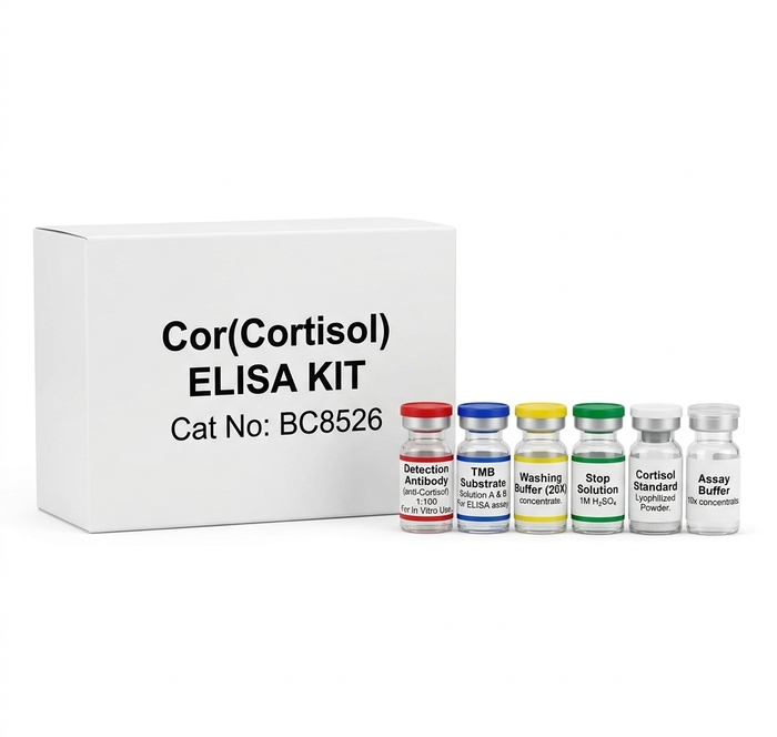 BC8526 Cortisol ELISA Kit - 96 Test High Sensitivity Assay
