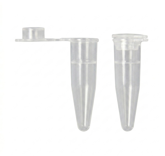 PCR Tube 0.2ml Optical Clear with Flat Cap 1000 Pack