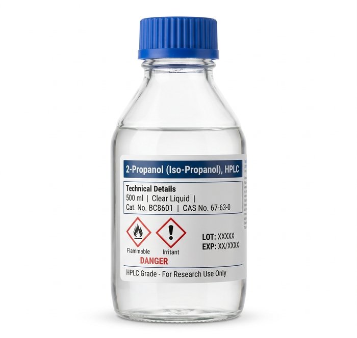 2-Propanol HPLC Grade 500ml Solvent CAS 67-63-0