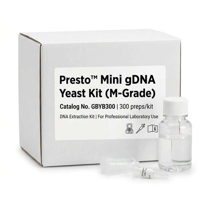 Presto Mini gDNA Yeast Kit 300 Preps GBYB300