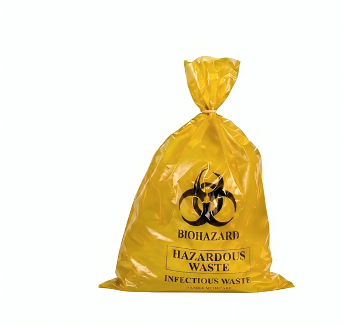 Biohazard Bag 16 x 24 Inch Yellow 500 Pack BRBLS/1624Y