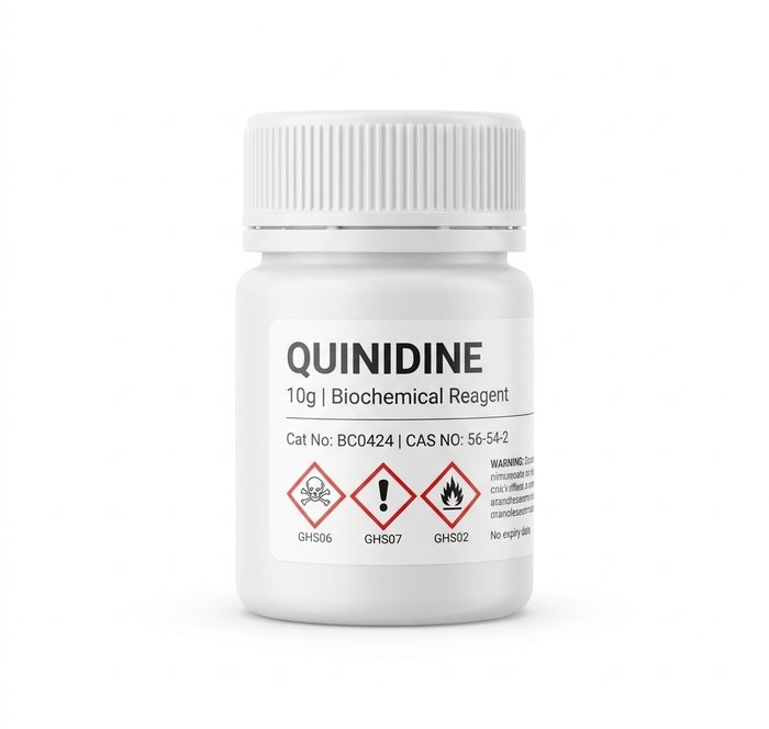 Quinidine Powder 10g CAS 56-54-2 Research Grade