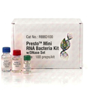 Presto Mini RNA Bacteria Kit RBBD100 with DNase Set