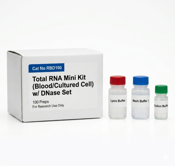 RBD100 Total RNA Mini Kit Blood and Cultured Cells 100 Preps