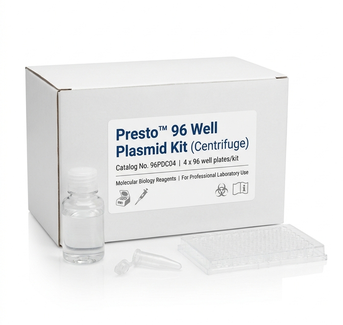 Presto 96 Well Plasmid Kit 4 x 96-well Plates Centrifuge